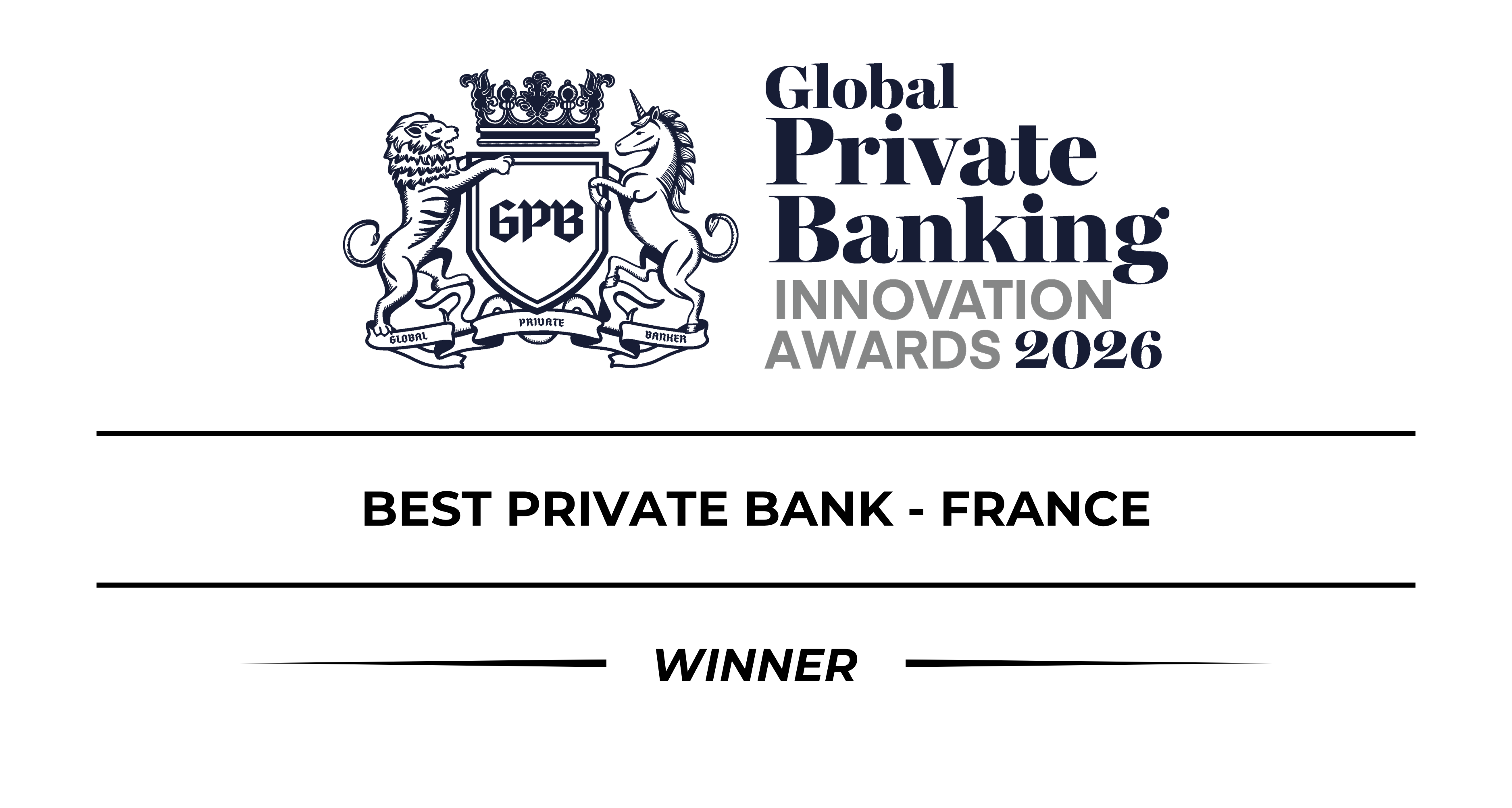 Global Finance 2026, Best Private Bank Award, BNP Paribas Banque Privée France.